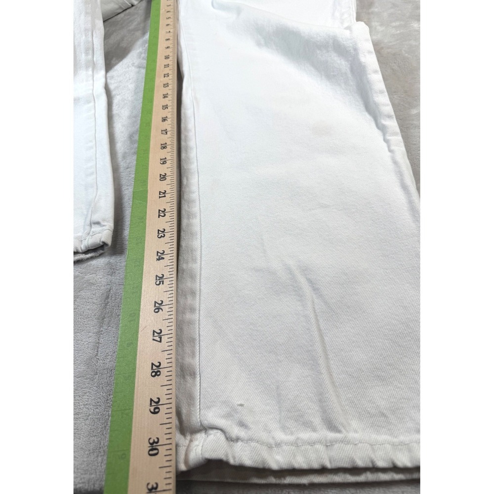 Cotton On Carpenter Pants Large 42 White Utility Pockets Summer Cotton Blend - Picture 16 of 16